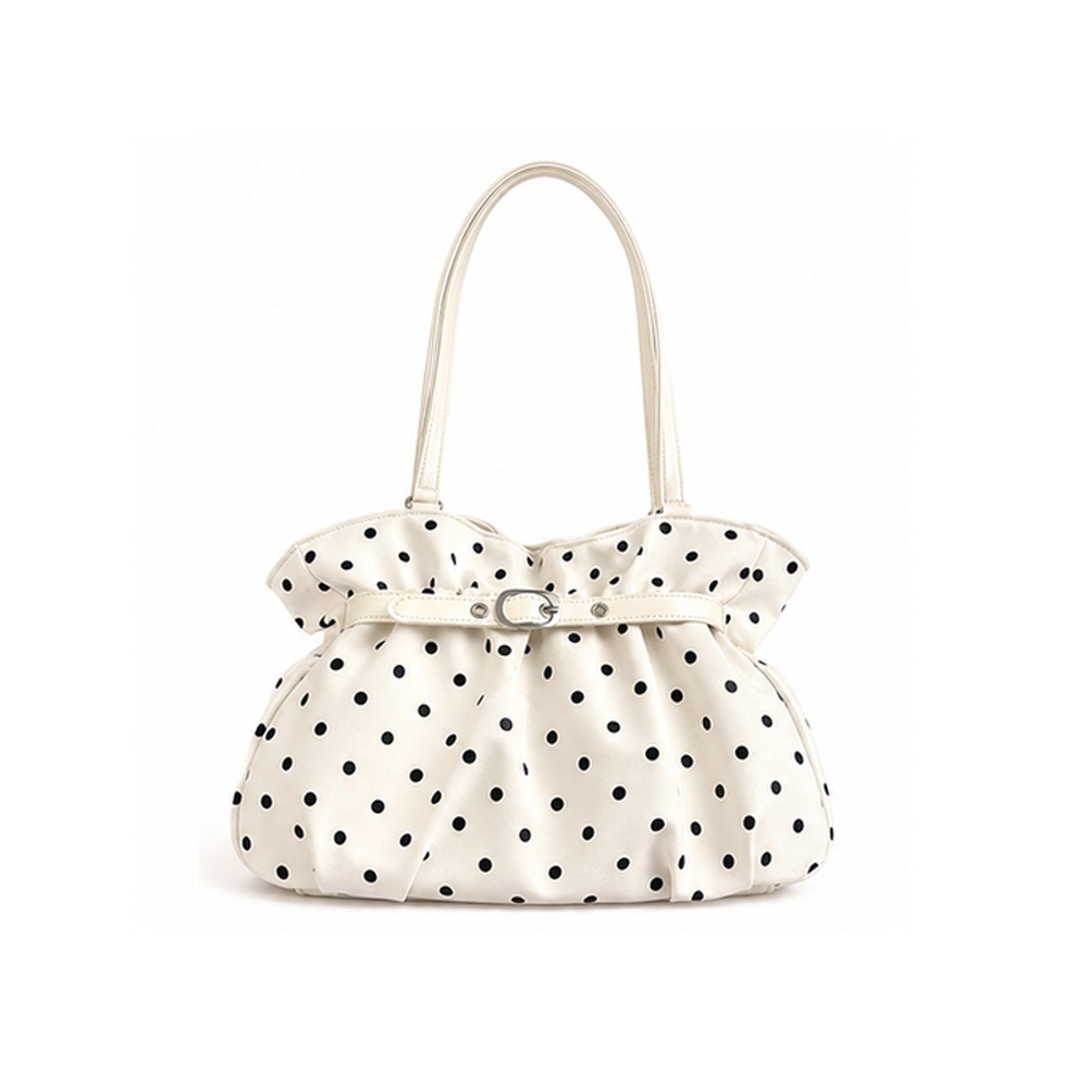 Structured Handbag Top Handle - Bolsa de Ombro com Padrão de