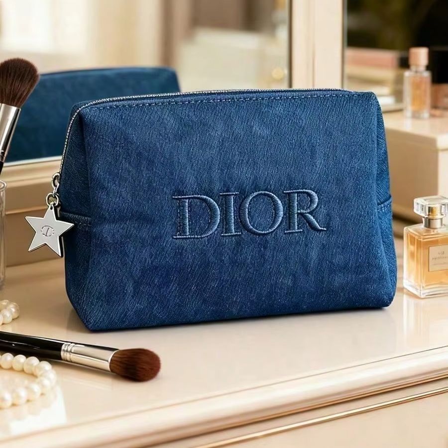 Luxury Bags Dior - Bolsa de Cosméticos Dior em Denim
