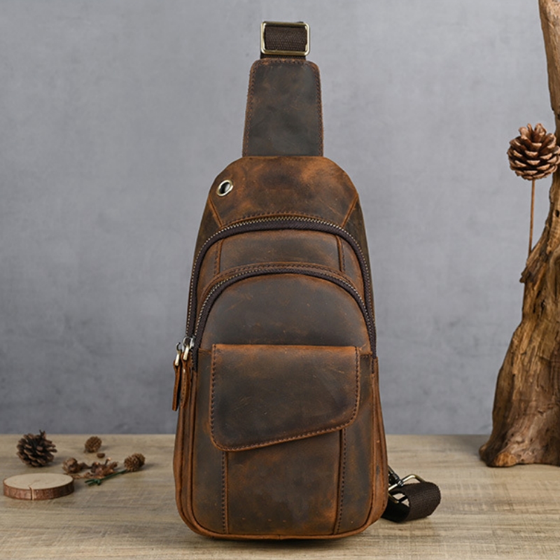 Luxury Bags With Zipper - Bolsa de Peito Masculina de Luxo