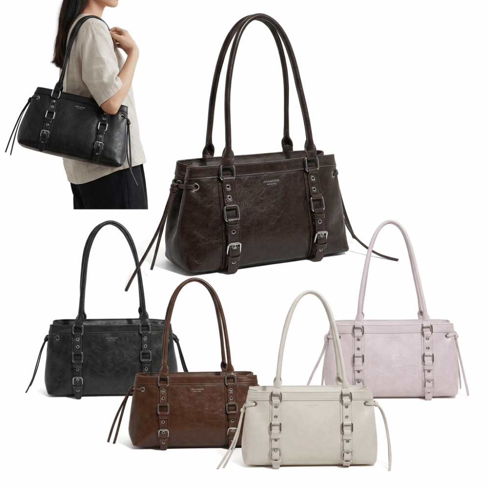 Structured Handbag Top Handle - Nova Bolsa de Mão Feminina com