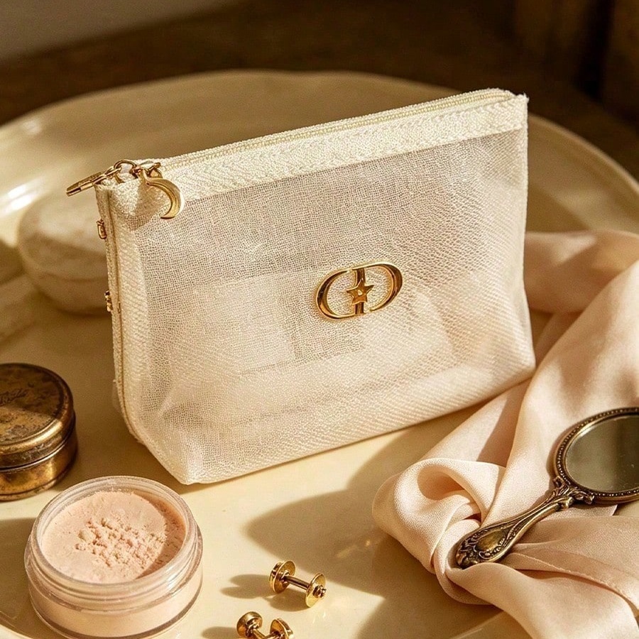 Luxury Bags Dior - Bolsa de Cosméticos Transparente Branca DIOR,