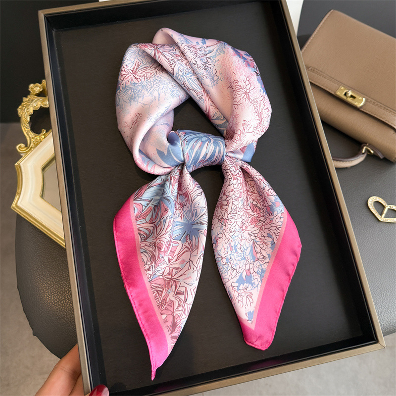 Luxury Bags Brand - Lenço de Seda com Estampa de