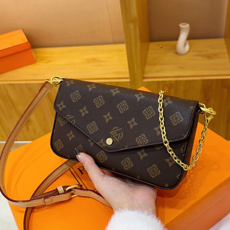 Luxury Bags Goyard - Bolsa Transversal Feminina com Estampa Color