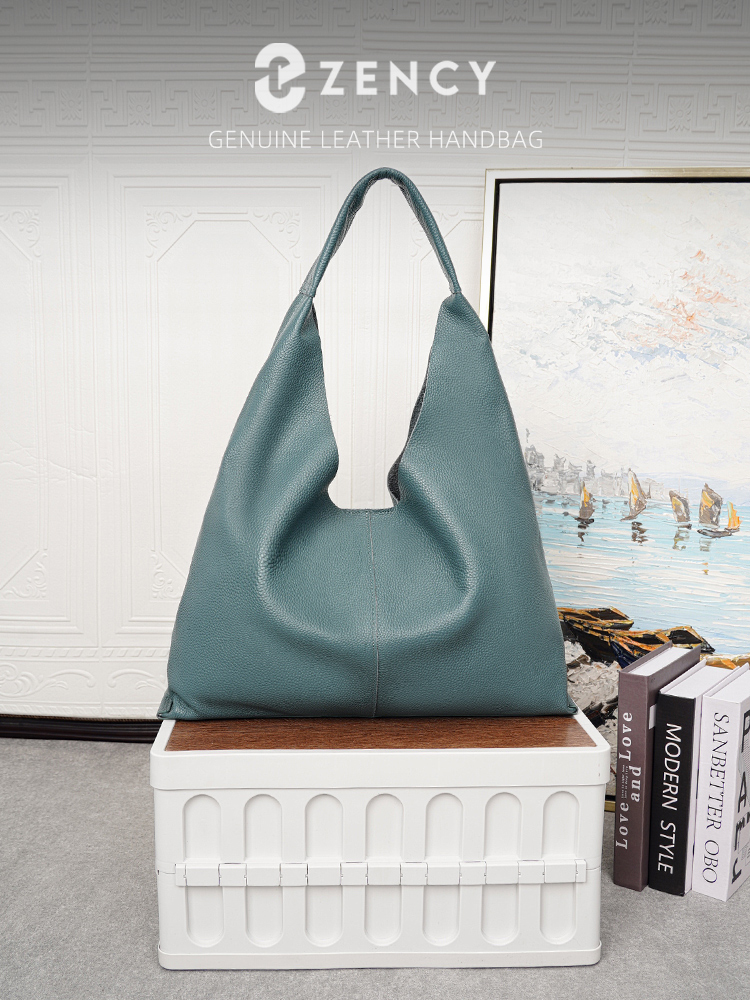 Luxury Bags Shopping - Bolsa Grande de Couro Genuíno Zency