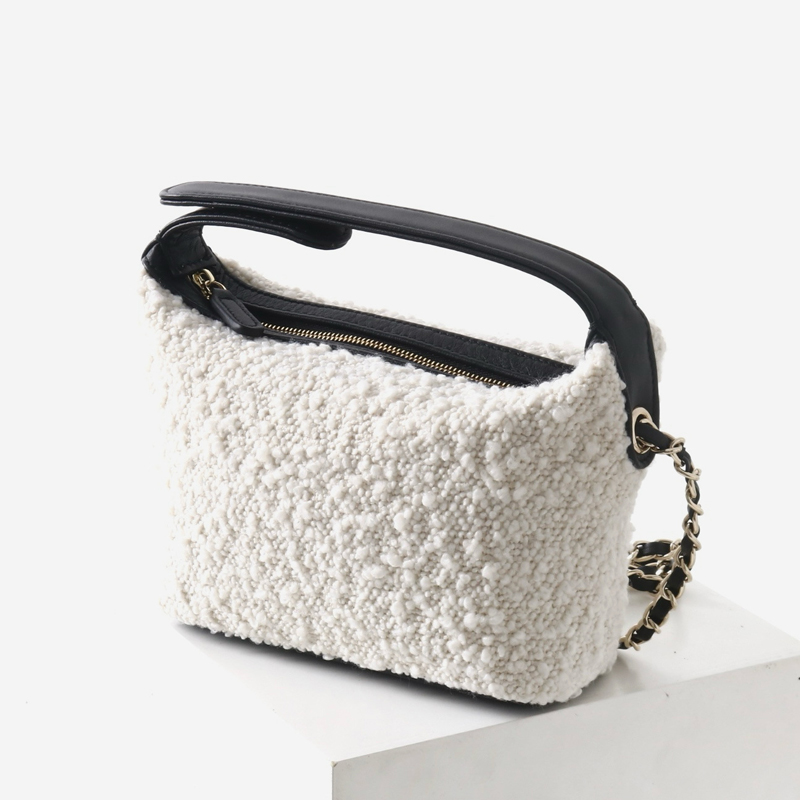 Luxury Bags With Zipper - Couro genuíno clássico mini hobos sacos