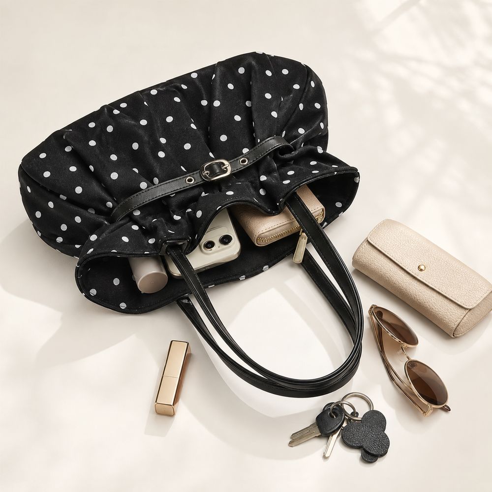 Bolsa de Ombro com Padrão de B - Structured Handbag Top Handle avaliação e preço
