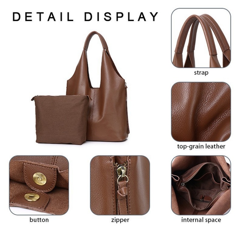 Bolsa Tote de Couro de Vaca Lu - Luxury Bags Shopping avaliação e preço