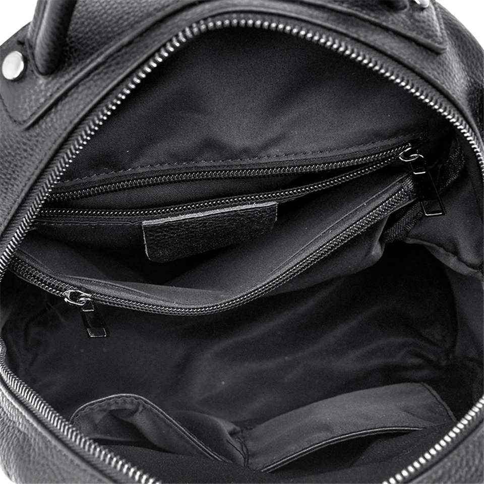 Genuíno couro mochila feminina - Luxury Bags With Zipper avaliação e preço