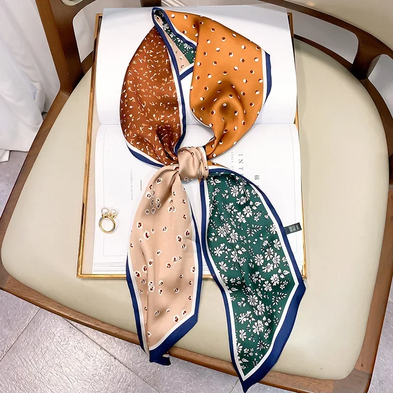 Lenço Estreito Estampado Xadre - Luxury Bags Brand avaliação e preço