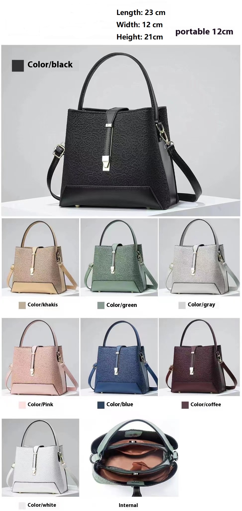 Novo luxo sacola de couro eleg - Luxury Bags Tote avaliação e preço