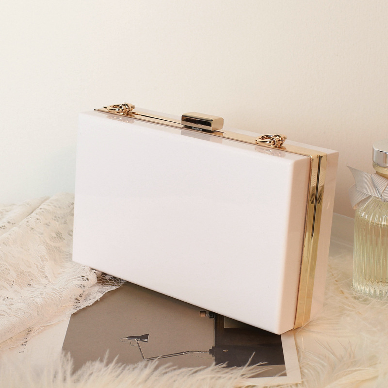 Saco Quadrado Branco Pequeno M - Luxury Bags Wholesale avaliação e preço