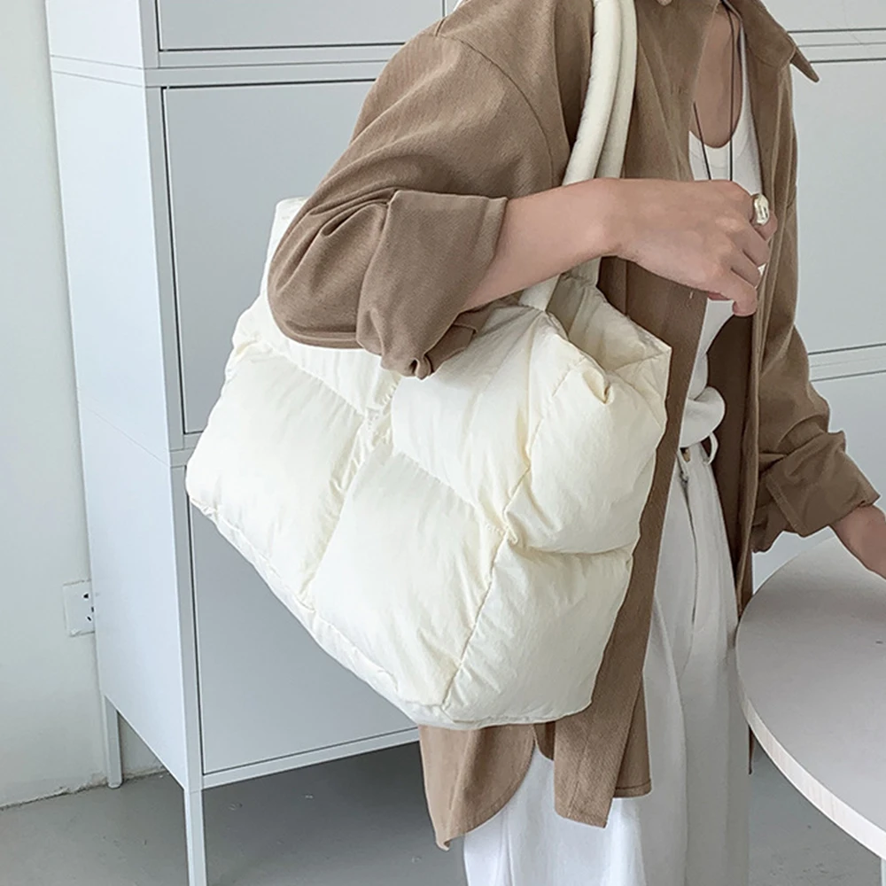 Bolsa tote acolchoada de algod - Luxury Bags Tote avaliação e preço