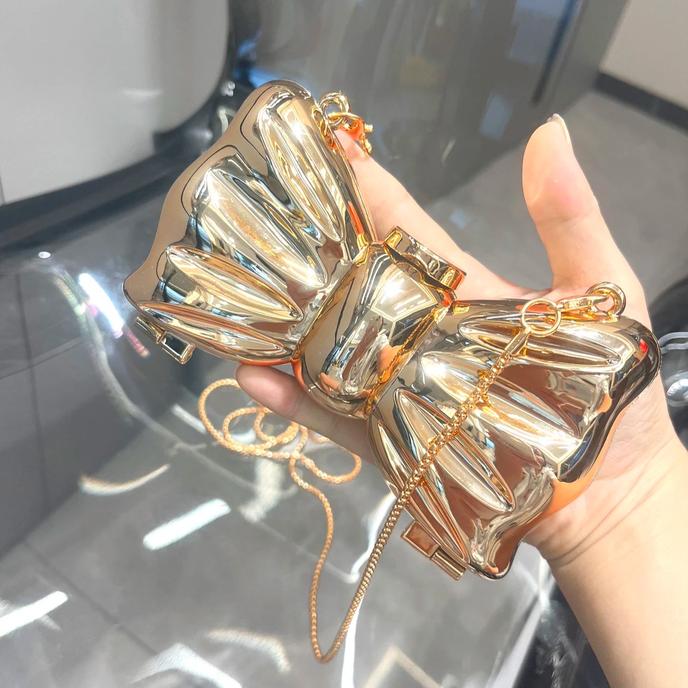 Bolsa de noite dourada, bolsas - Luxury Bags Brand avaliação e preço