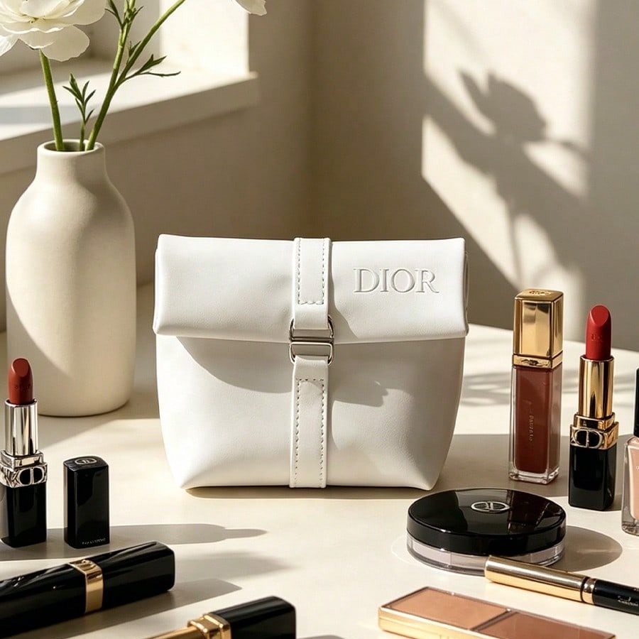 Bolsa cosmética branca da Dior - Luxury Bags Dior avaliação e preço