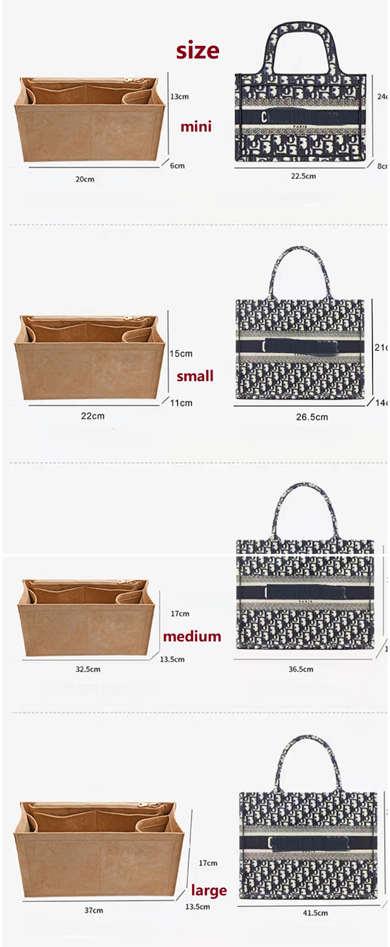 Bolsa de Maquiagem para Organi - Luxury Bags Dior avaliação e preço