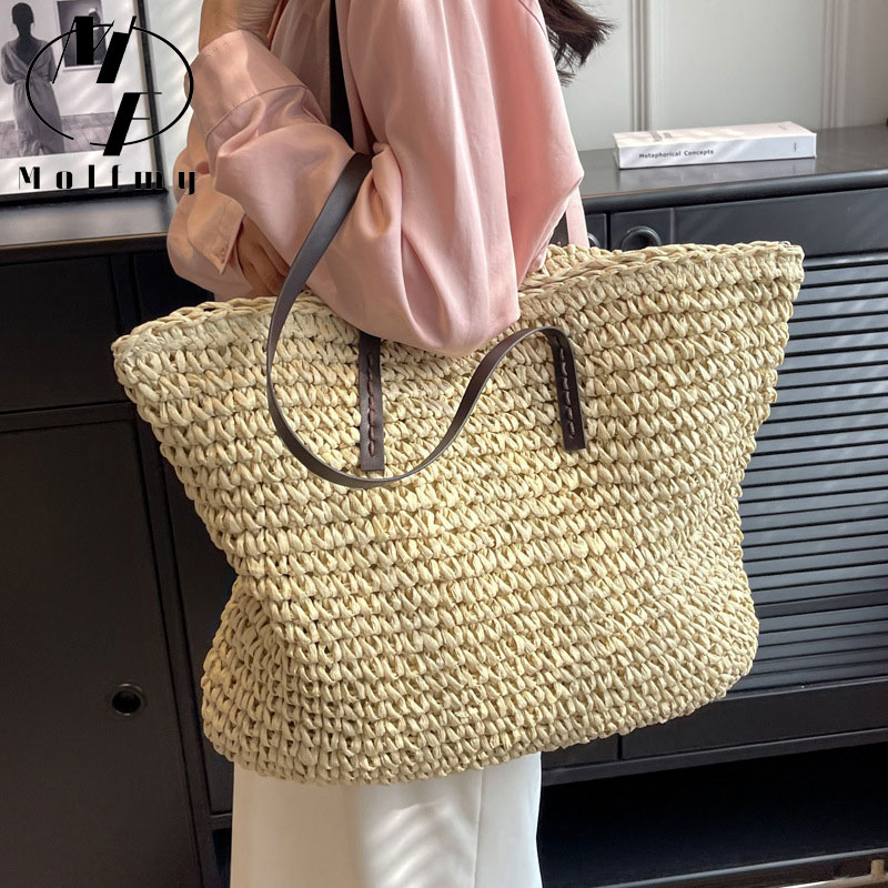 Bolsas Tote de Palha Trançada, - Luxury Bags Shopping avaliação e preço