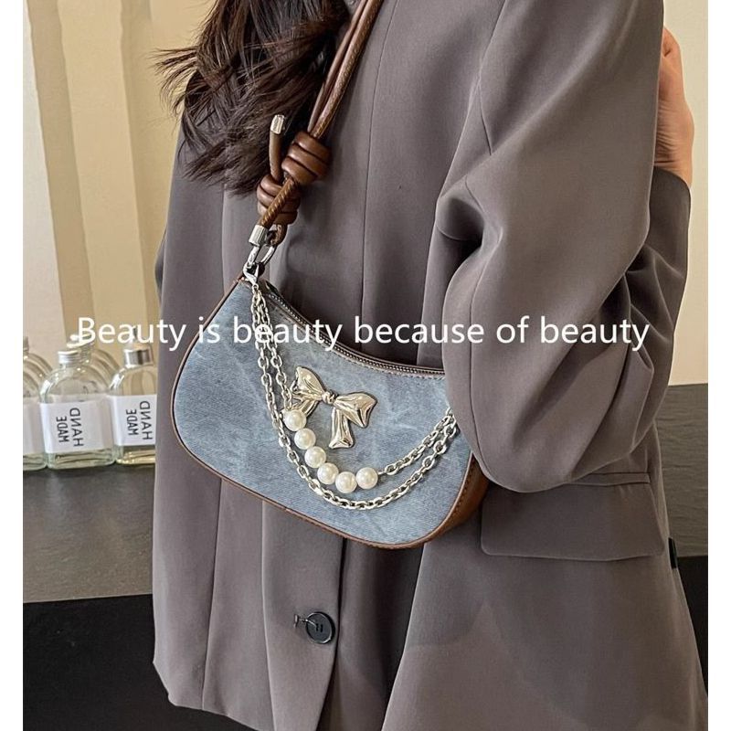 Bolsa de Ombro Leve com Laço d - Luxury Bags China Wholesale avaliação e preço