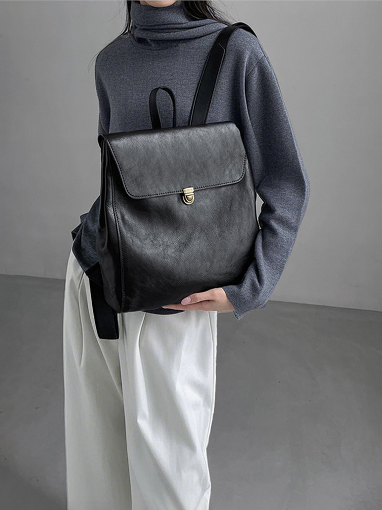 Mochila de couro genuíno de ma - Luxury Bags Brand avaliação e preço