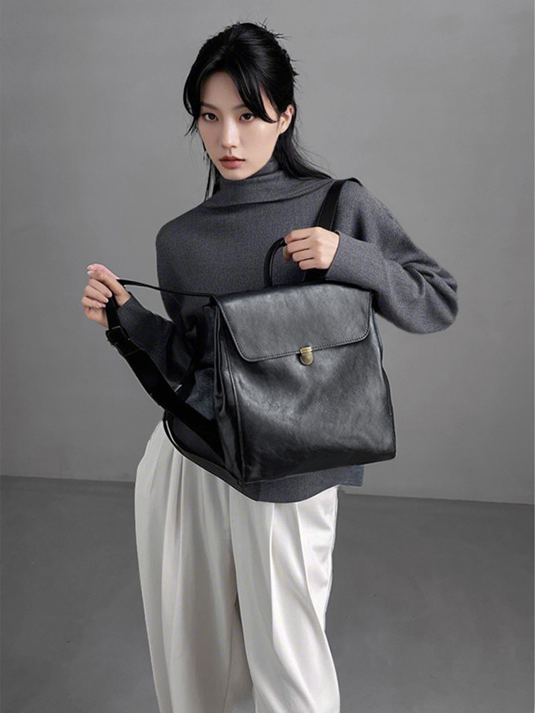 Mochila de couro genuíno de ma - Luxury Bags Brand avaliação e preço