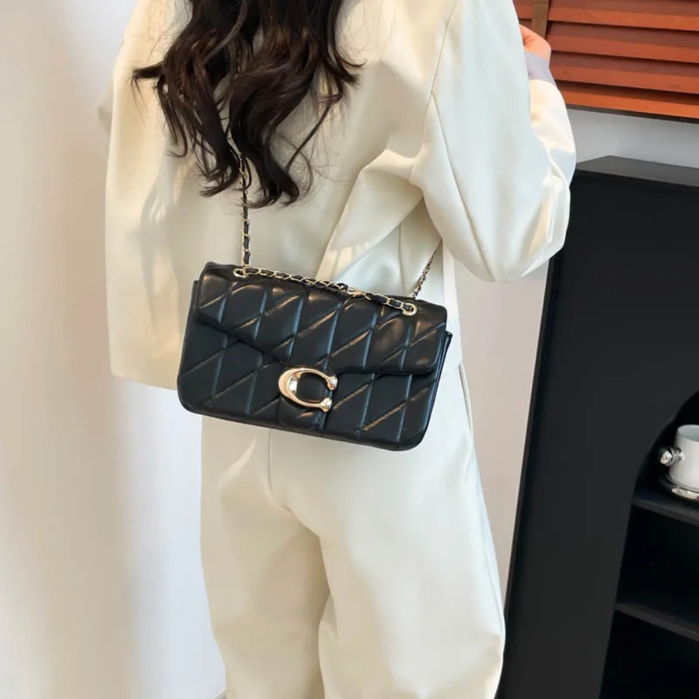 Bolsa de Mão Pequena Estilo Fr - Luxury Bags Logo avaliação e preço