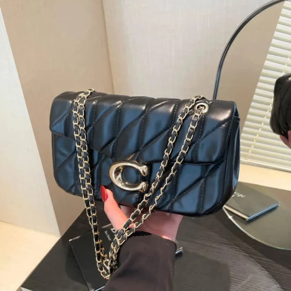 Bolsa de Mão Pequena Estilo Fr - Luxury Bags Logo avaliação e preço