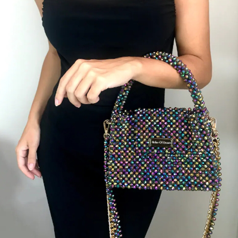 Cristal colorido frisado Cross - Luxury Bags Wholesale avaliação e preço